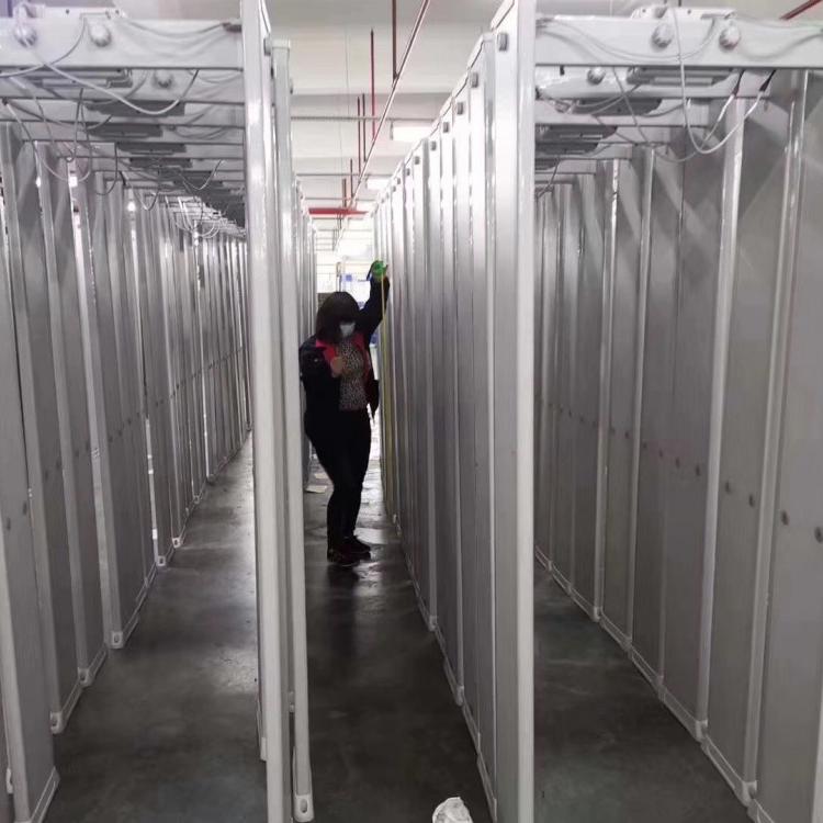 怀化体温检测安检门,怀化测温门快速体温筛查探测仪人体红外温度测量报警器