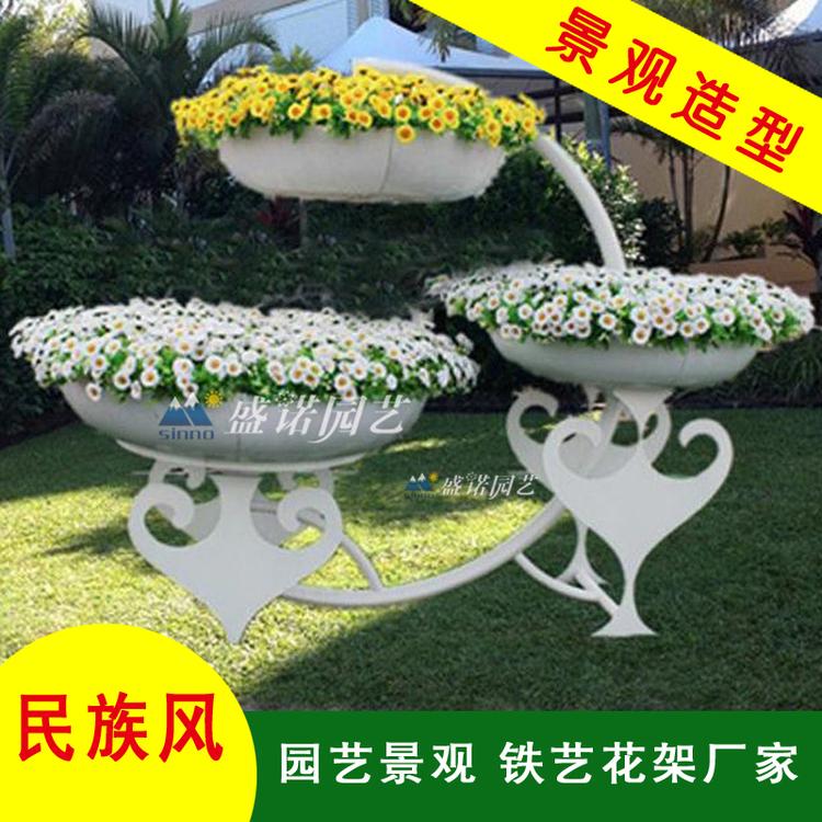 立体花架艺术花架基地供应祥云献礼蒲公英古典婀娜多姿东北景观花架