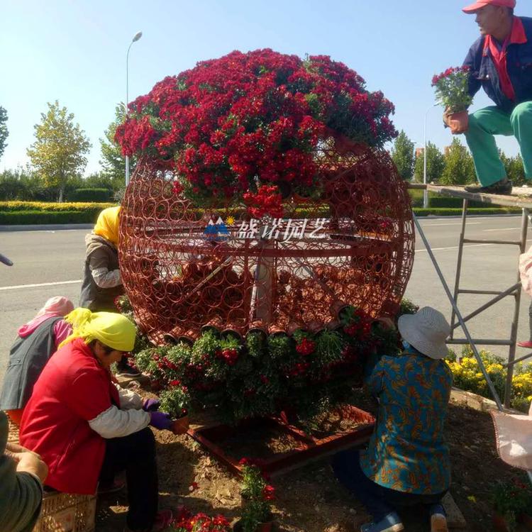 园艺花球 立体花球景区公园 街道道路 广场观赏制作厂家