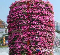 节日 庆典 国庆节 铁艺花柱花球 黑色花球 真花花球  景区公园 街道道路 广场观赏  直销