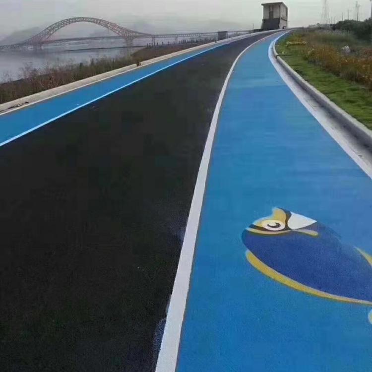 黑色沥青改色路面