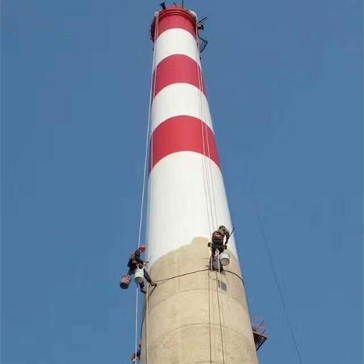 滁州烟囱防腐美化公司 滁州烟筒维修安装 避雷针安装工程