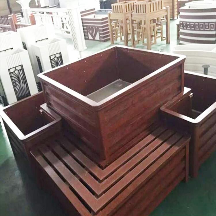 铝合金六边形花箱隔离带花箱 室外花箱 市政花箱护栏桥梁花盆优惠处理