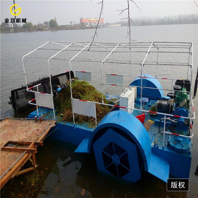 多功能水陆两栖割草船   水葫芦粉碎船  水葫芦打捞船