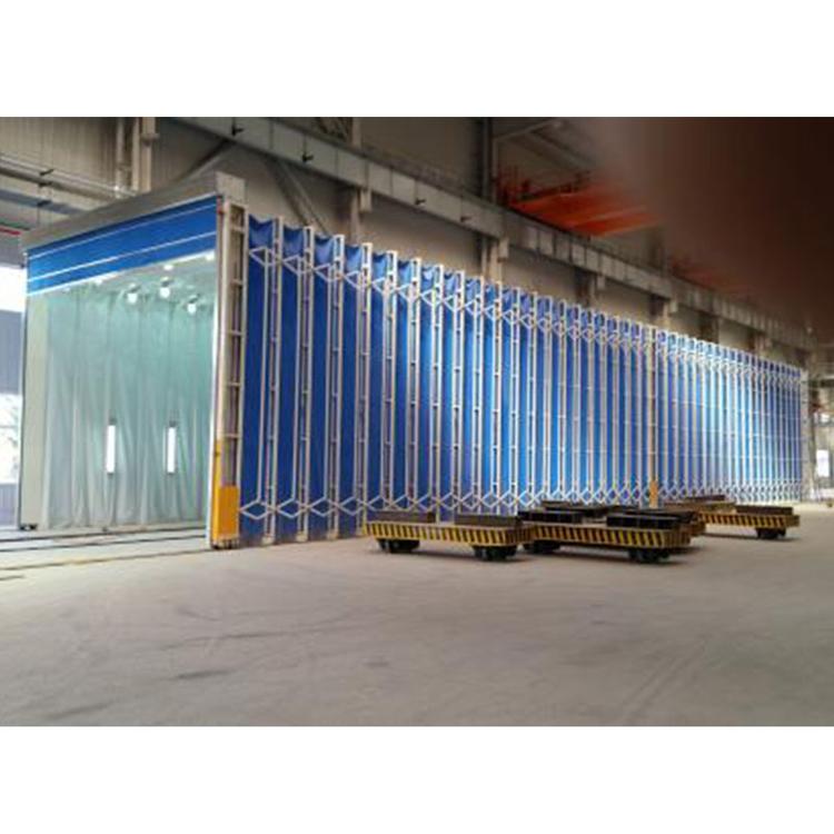 移动伸缩房  钢结构车间喷烤漆房 大型工件伸缩式喷漆房打磨房 可折叠伸缩篷布移动房停车蓬  涂装设备