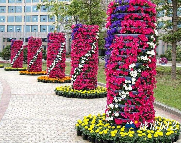 现货 园艺花柱花盆 PP花盆 花卉花柱 绿化 园林工程 市政工程 桥梁工程 直销