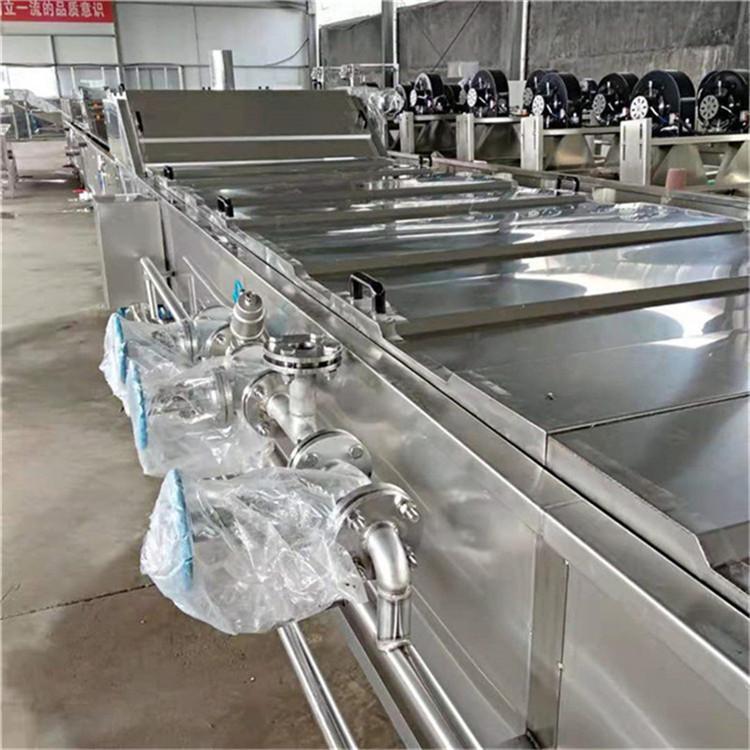 600型即食大虾加工流水线设备现货厂家直销海产品蒸煮漂烫全套设备
