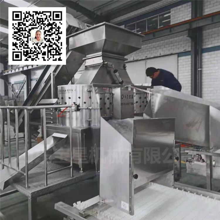 专业出口俄罗斯鸡爪全套加工机器 鸡爪去黄皮流水线 凤爪分割机