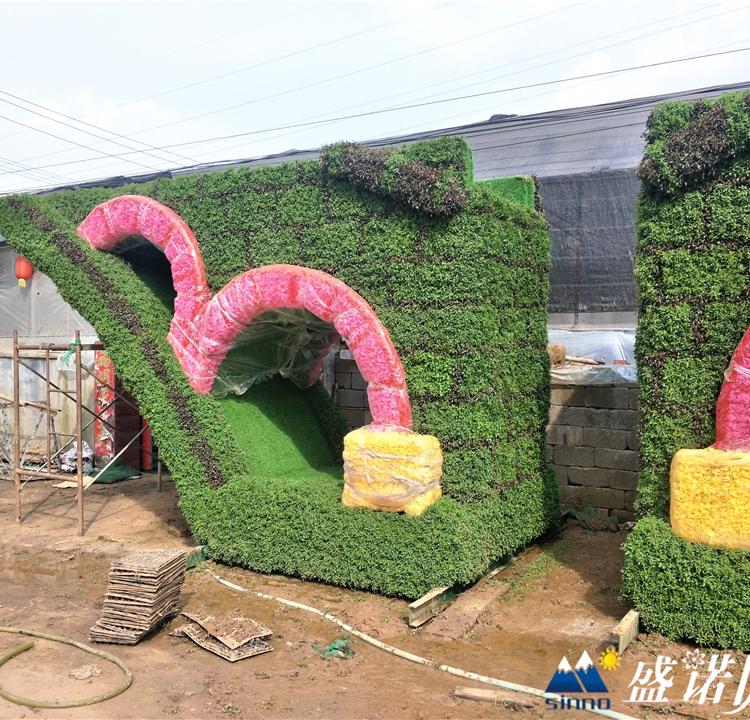 艺术节绿雕 动物造型绿雕 活动展会绿雕造型 仿真动植物绿雕