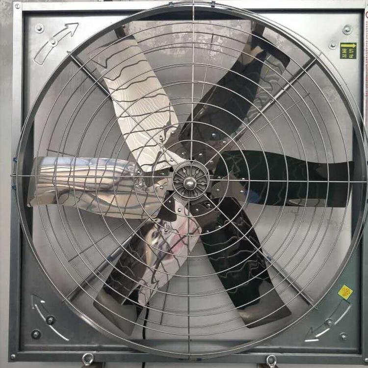 厂家直销悬挂式牛舍风机 大风量养殖风机 镀锌板外框 高防腐畜牧风机