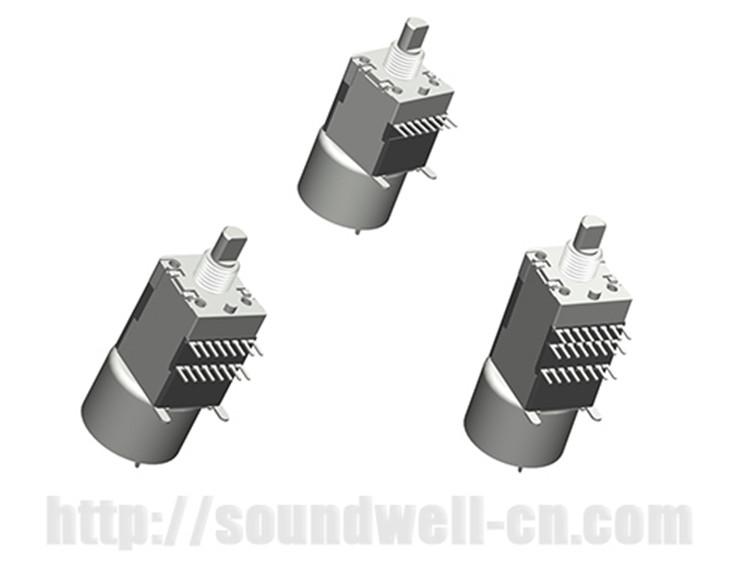广东SOUNDWELL带马达旋转电位器升威RM16X3