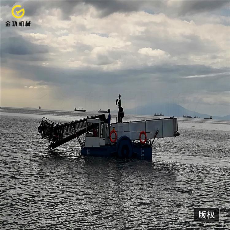 水葫芦打捞船  水草收割船  割草船两边的螺旋桨