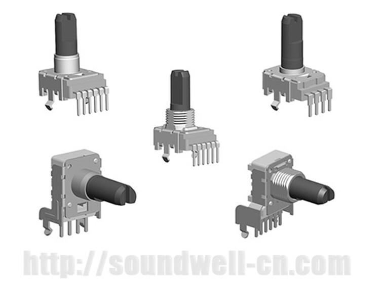 广东SOUNDWELL塑胶轴旋转型电位器升威RA11