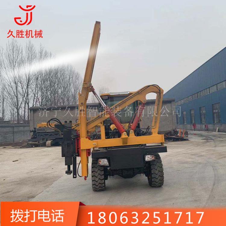 云南高速公路打拔钻一体打桩机械价格 小四轮护栏打桩机