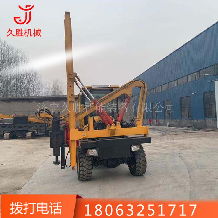 护栏打桩机 装载式打桩一体机 高速公路波形护栏打桩机价格