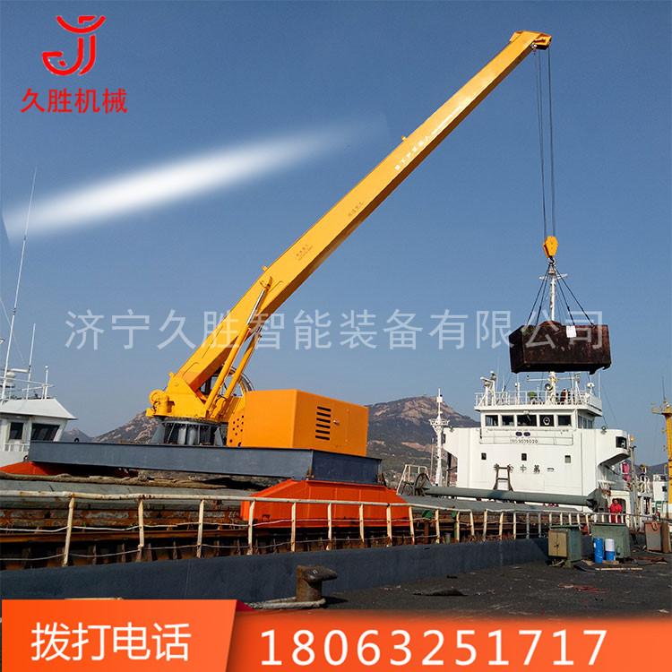 码头海边固定式船吊价格 甲板吊生产厂家 小型渔船船吊