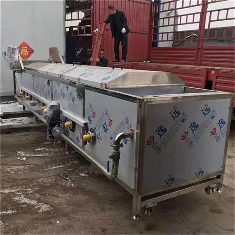 荷兰豆 玉米笋 青刀豆 豌豆 杏丁 芹菜漂烫机冷却沥水速冻流水线生产厂家