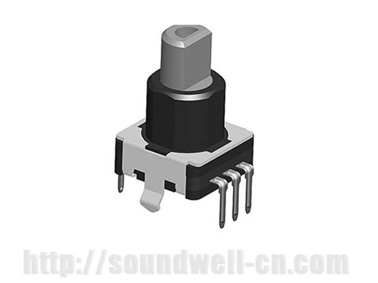 广东SOUNDWELL塑胶轴柄编码开关升威EC11