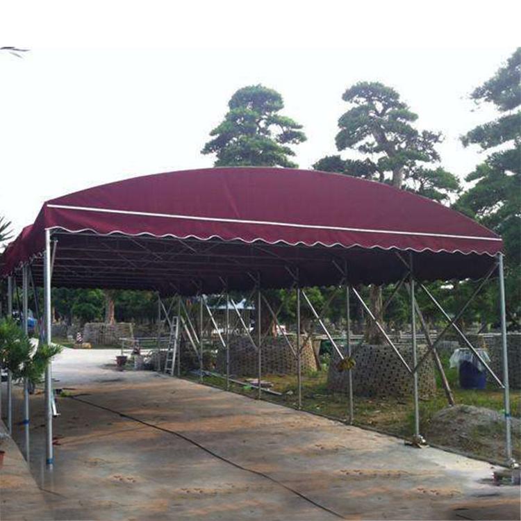 苏州电动推拉雨蓬遮阳雨篷伸缩折叠棚户外活动防雨棚可定制上门安装