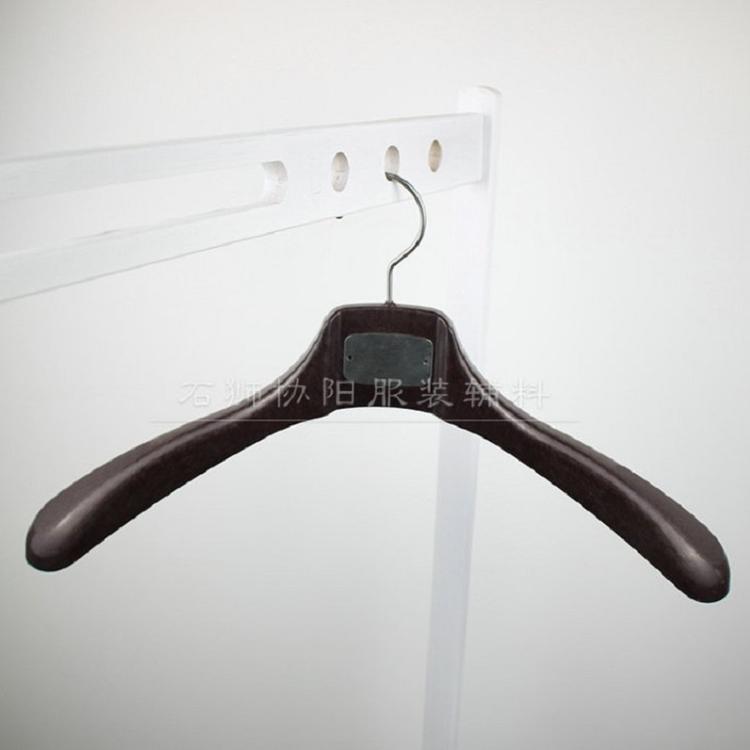 可批发塑料衣架 成人 男款黑色精品衣服衣架 女款婚纱礼服专用衣架