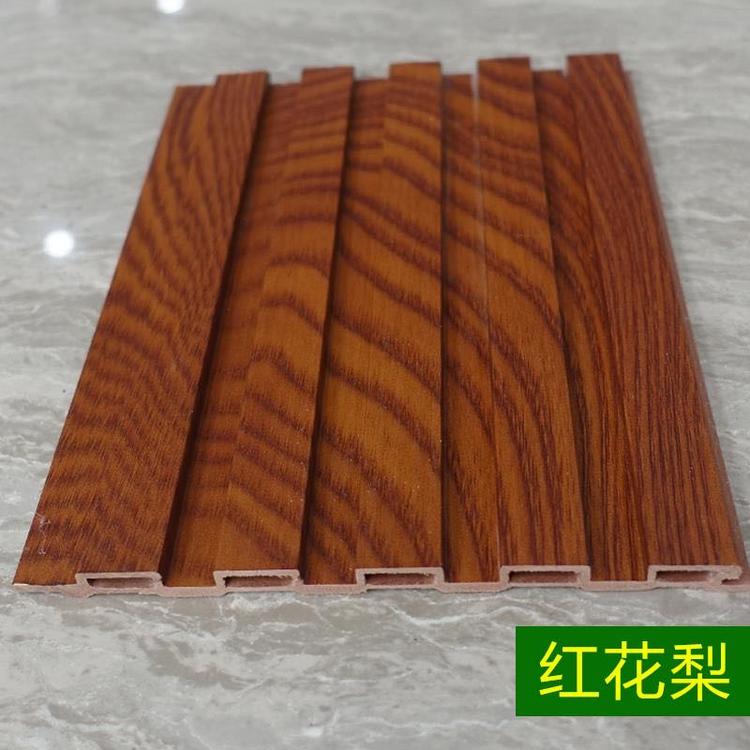 厂家特供吊顶生态木长城板159*12转印覆膜木纹长城板室内装修材料
