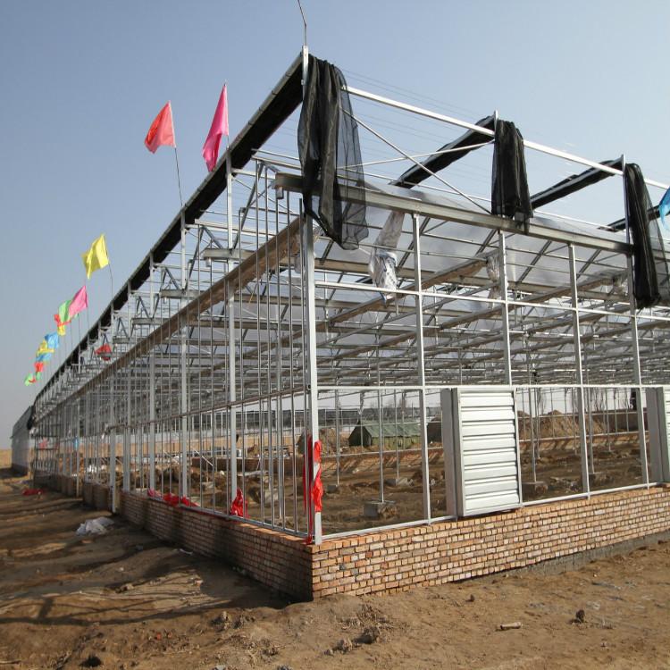 连栋玻璃温室大棚建设玻璃温室价格