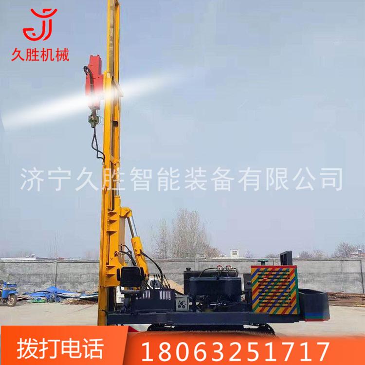 青海履带光伏打桩机 履带多功能护栏打桩机 光伏螺旋打桩机