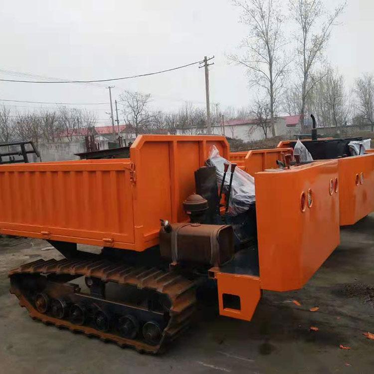 厂家现货全地形10吨履带运输车 小型矿用自卸式橡胶履带运输车