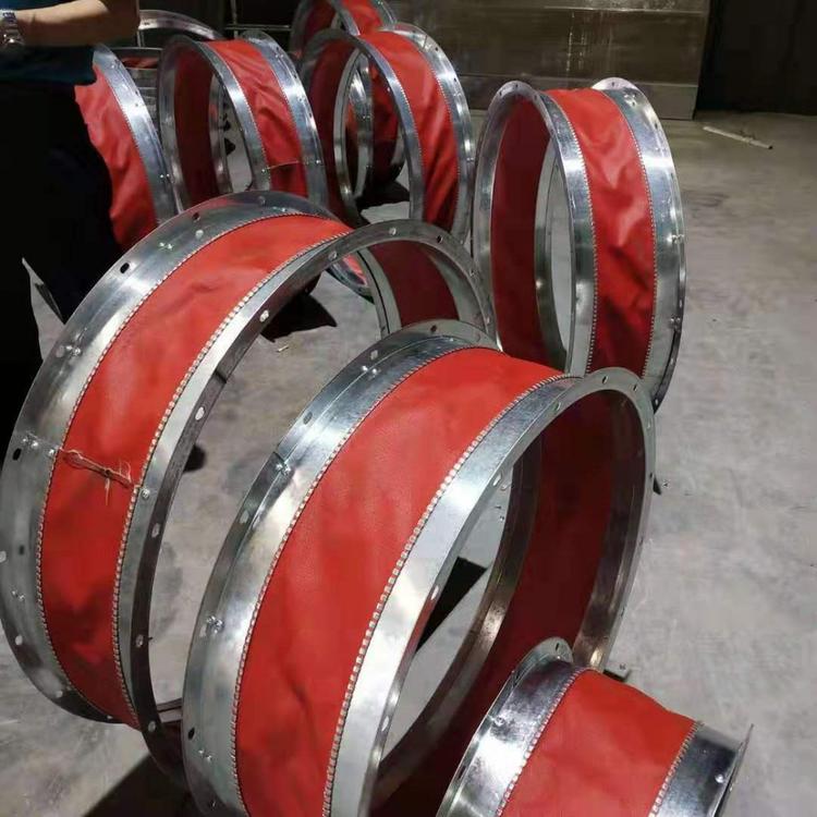 陕西西安通风管道软连接加工生产厂家 共板法兰软接制作 硅胶布硅钛布风管软连接批发销售价格实惠
