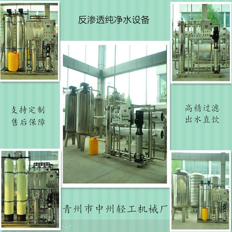 纯净水设备 反渗透水处理机组 饮用水处理设备工业水处理设备