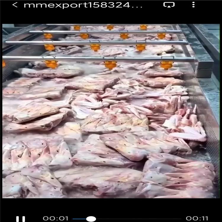 厂家供应冷冻肉解冻清洗机 鸭头鸭脖鸭翅全自动解冻池 挑选称重操作台 食品厂配套设备