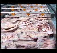 厂家供应冷冻肉解冻清洗机 鸭头鸭脖鸭翅全自动解冻池 挑选称重操作台 食品厂配套设备