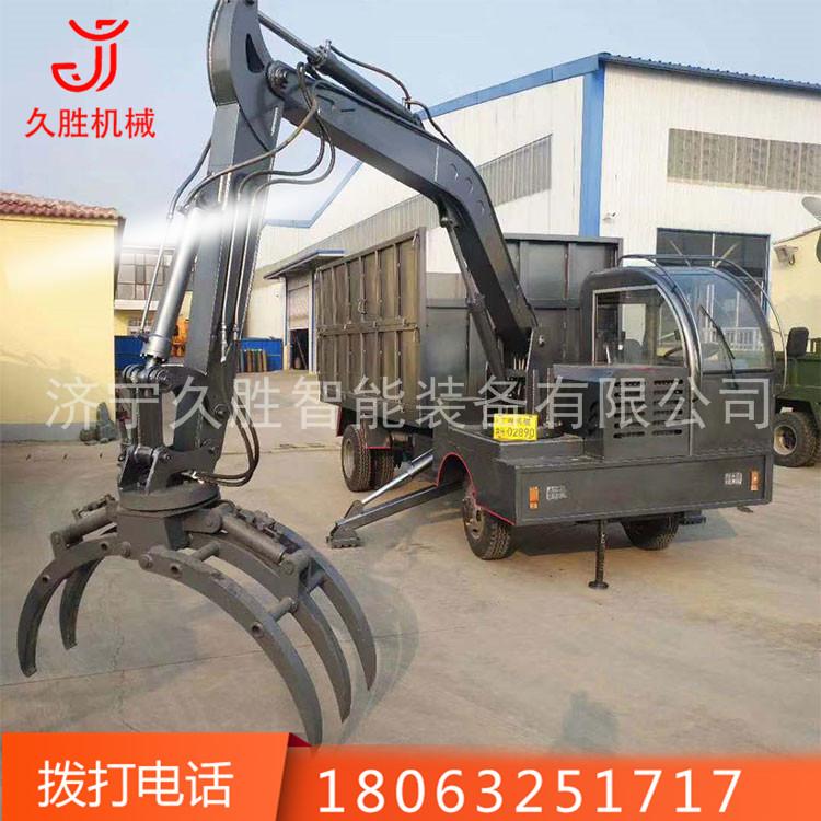 轮式四不像随车挖带吊多功能四驱8吨12吨农用挖土抓木下葬运输车