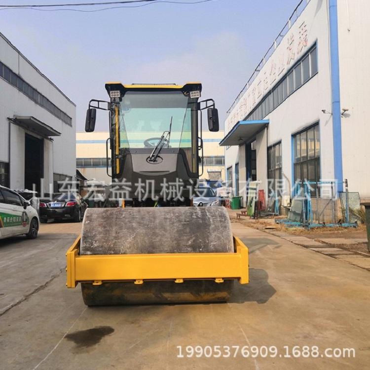 驾驶式单钢轮压路机厂家生产直销 振动式压路机效率高 后胶轮式压路机