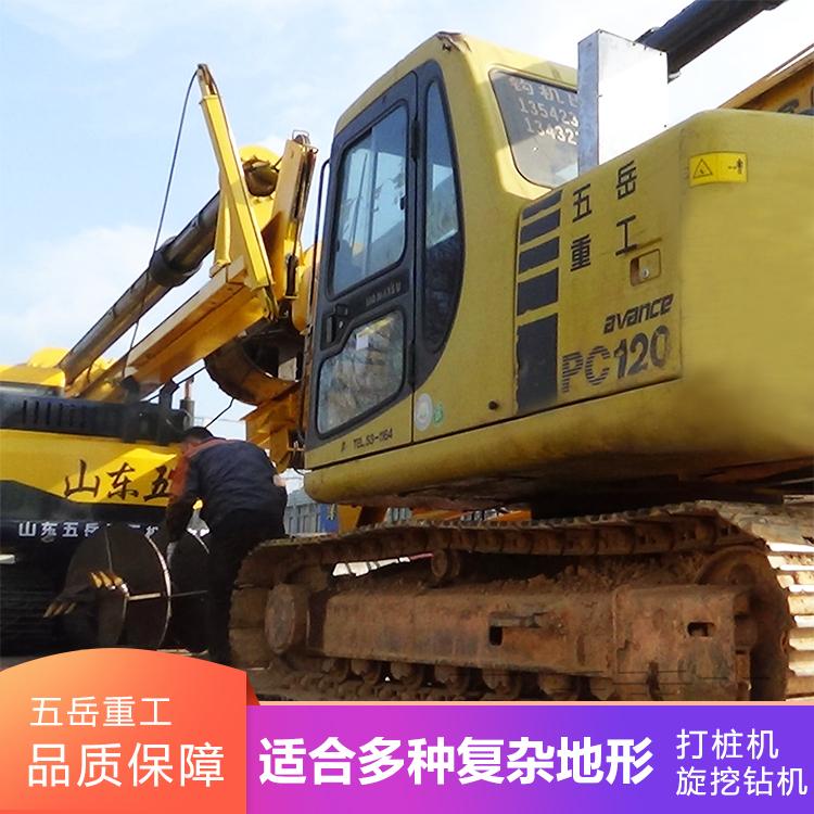 销售山东打桩机厂家建筑地基小型旋挖机农村用的小型旋挖机