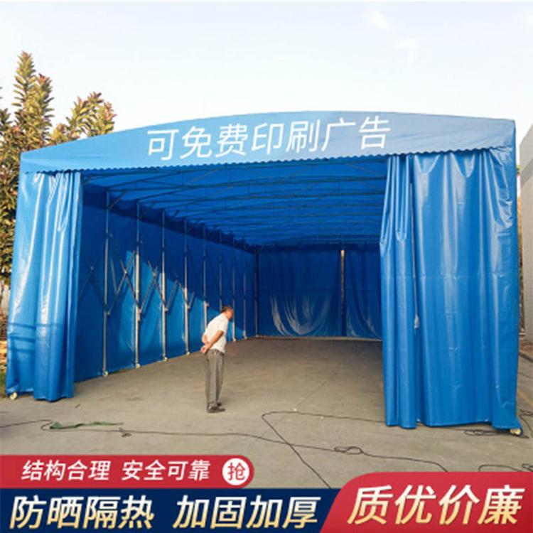 推拉雨棚苏州物流仓储推拉篷电动推拉雨篷大型伸缩篷厂家可上门安装测量