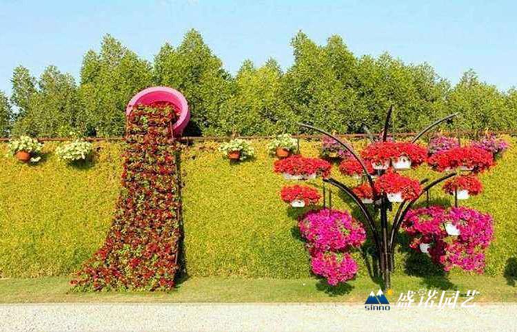 景观立体花盆 心形拱门 花树 铁艺花球 景观花球 采购厂家