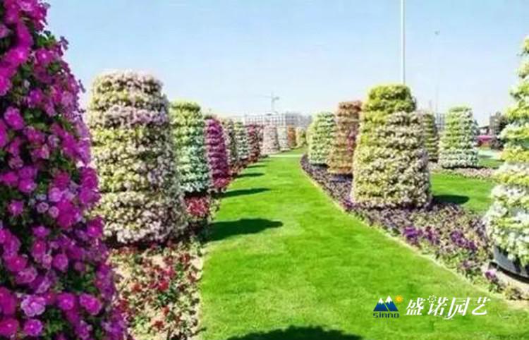 景观立体花塔 心形拱门 花树 铁艺花球 景观花球 采购厂家