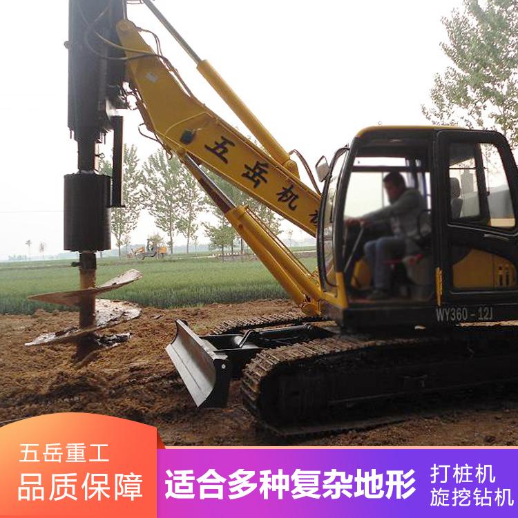 现货直销地基挖眼打桩机小型旋转打桩机盖房子旋挖钻机