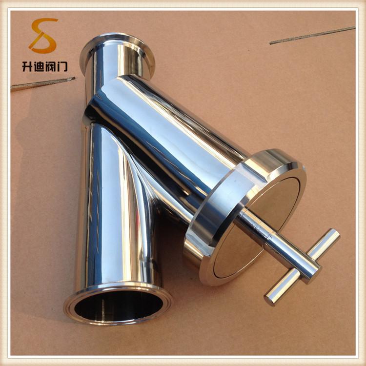 升迪Y型卫生级过滤器 304不锈钢快装过滤器