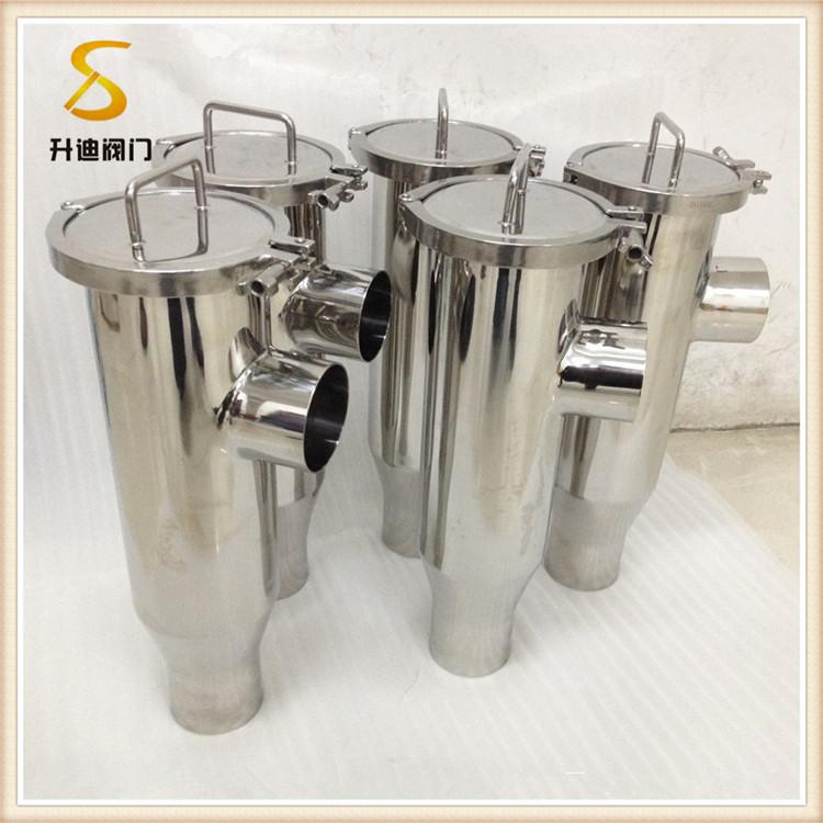 升迪304不锈钢直角焊接式卫生级过滤器