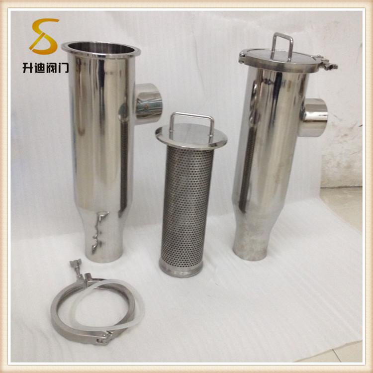 升迪焊接管道过滤器 304角式卫生级过滤器