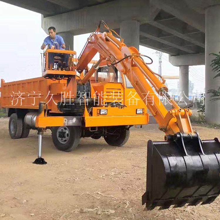 四不像随车挖 四不像挖掘装载一体车 多功能随车挖 久胜机械