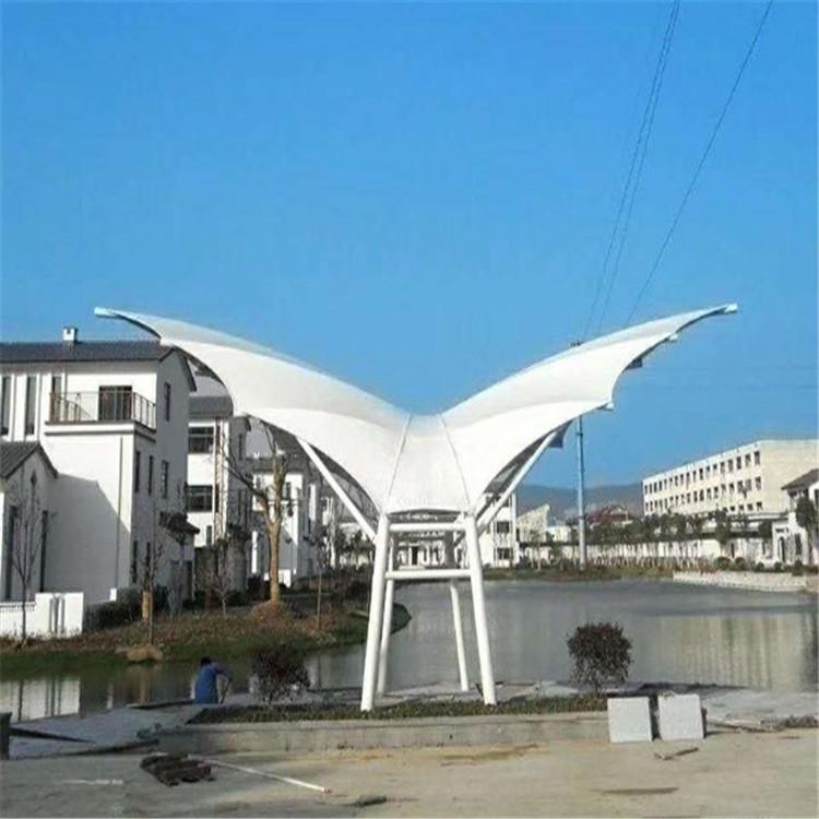 厂家批发吊顶式景观膜结构 景观棚 彩色张拉膜景观篷价格实惠