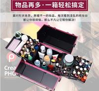 定制大容量工具箱两层工具箱铝合金工具箱美容工具箱经久耐用