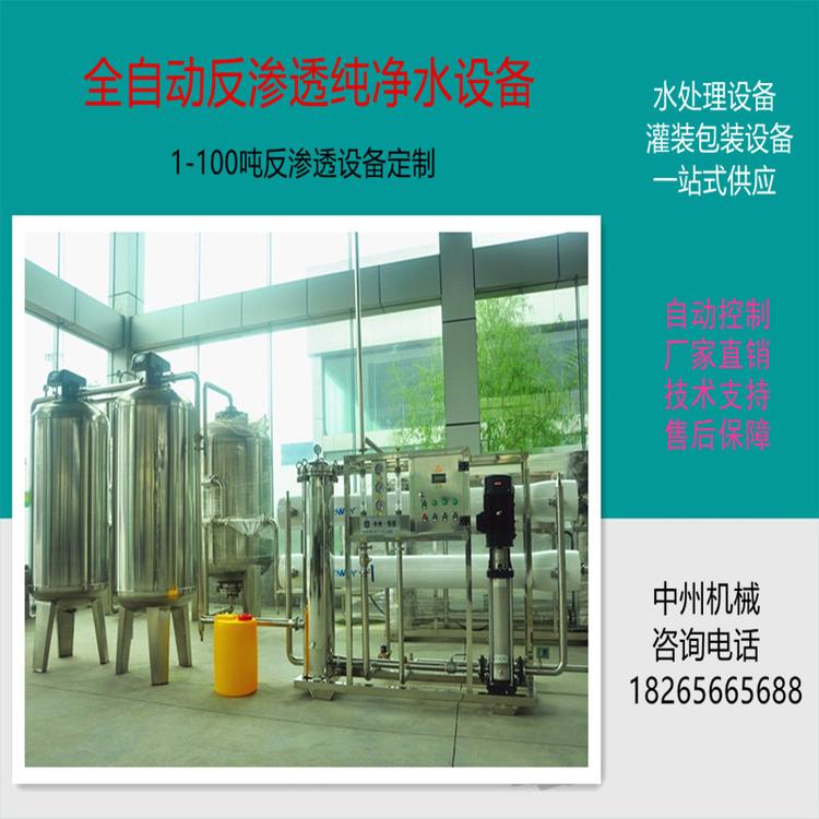 青州纯净水设备 各种型号反渗透设备定制 反渗透纯水处理设备