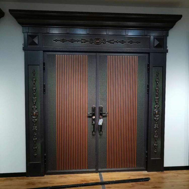 莱芜别墅铸铝门铜门  庭院铜门  广宏金属订制加工价格实惠