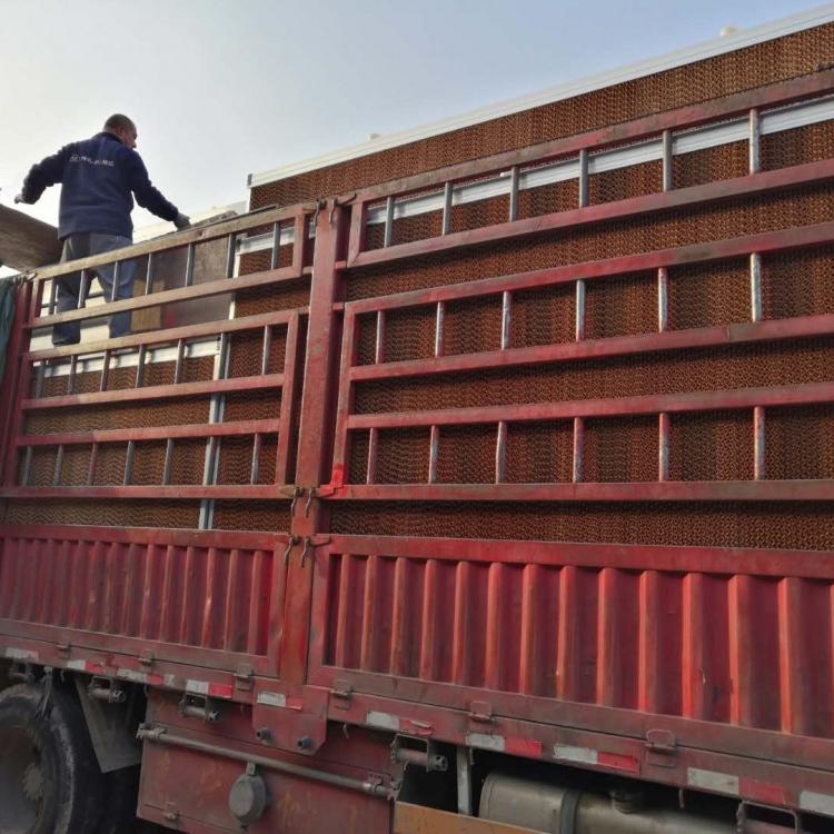 猪舍鸡场降温专用15公分铝合金水帘 镀锌板湿帘