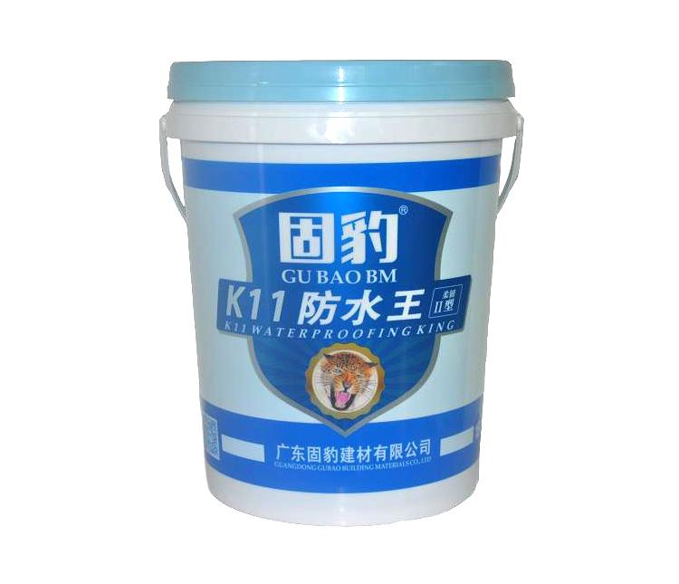 固豹K11柔韧II型防水18kg  固豹防水厨房卫生间外墙防水环保涂 广东省厂家直供 诚招代理