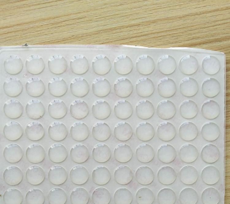 自粘透明胶垫 防滑胶垫 防震家具 自粘脚垫 黑色硅胶垫